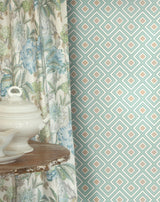 G P & J Baker LA FIORENTINA SMALL AQUA Wallpaper