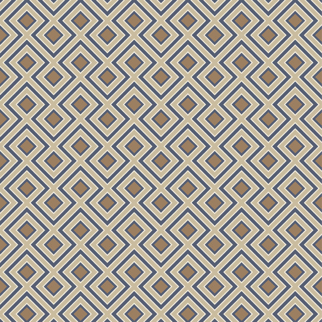G P & J Baker LA FIORENTINA SMALL INDIGO Wallpaper