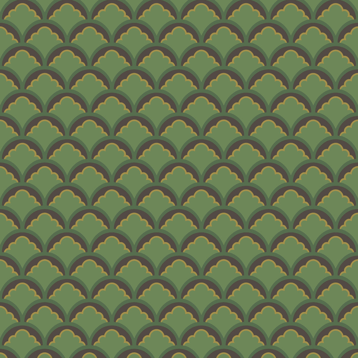 G P & J Baker MOUNT TEMPLE SMALL EMERALD Wallpaper