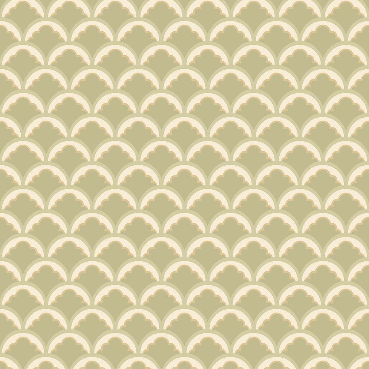 G P & J Baker MOUNT TEMPLE SMALL SAGE Wallpaper
