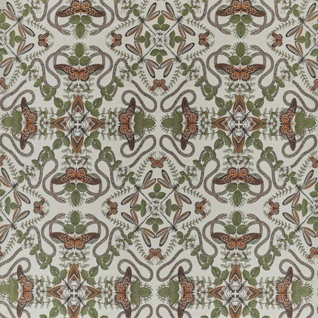 Clarke & Clarke EMERALD FOREST SMOKE JACQUARD Drapery Fabric