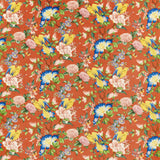 Clarke & Clarke GOLDEN PARROT CORAL VELVET Fabric