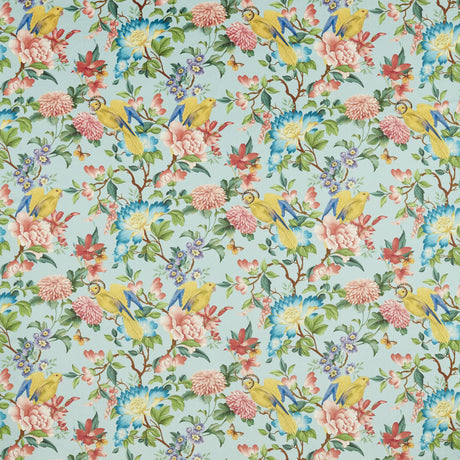 Clarke & Clarke GOLDEN PARROT MINERAL VELVET Fabric