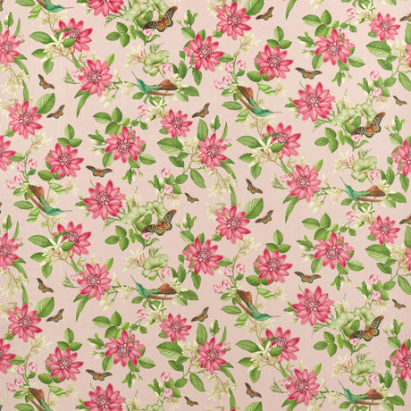Clarke & Clarke PINK LOTUS BLUSH VELVET Fabric