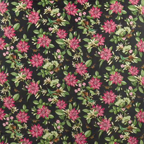 Clarke & Clarke PINK LOTUS NOIR VELVET Fabric