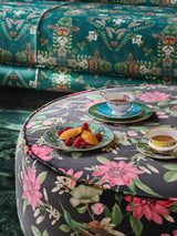 Clarke & Clarke PINK LOTUS NOIR VELVET Fabric