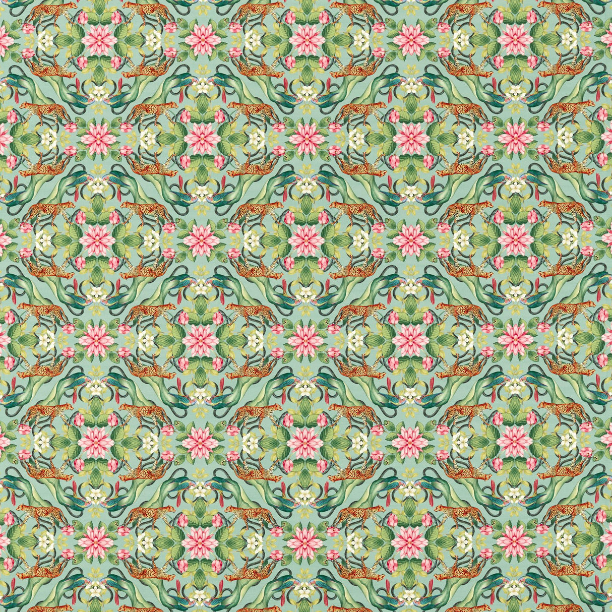 Clarke & Clarke MENAGERIE AQUA Fabric