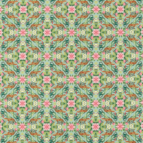 Clarke & Clarke MENAGERIE AQUA Fabric