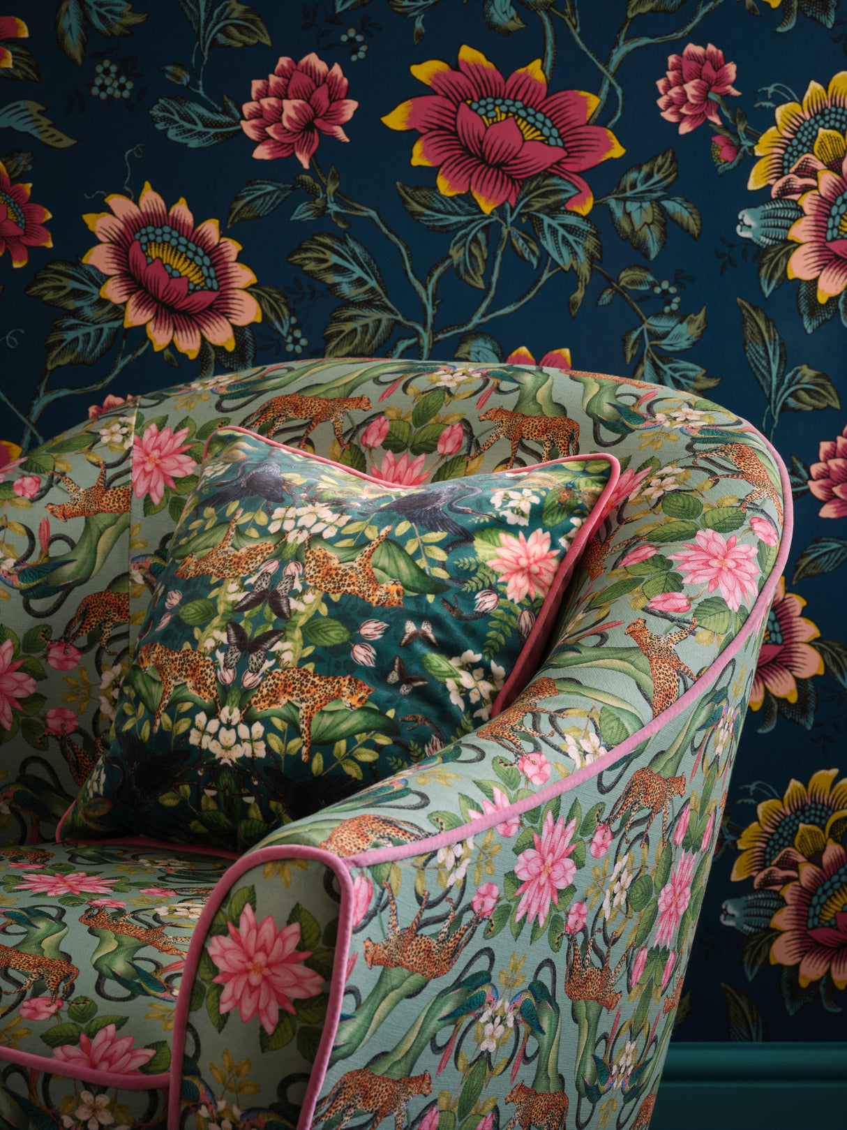 Clarke & Clarke MENAGERIE AQUA Fabric