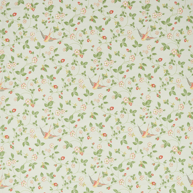 Clarke & Clarke WILD STRAWBERRY DOVE LINEN Fabric