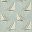Mulberry ROUND THE ISLAND BLUE Fabric
