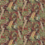 Mulberry GAME BIRDS LINEN RED/PLUM Fabric