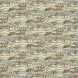 Mulberry MORNING GALLOP LINEN BLUE/SAND Fabric