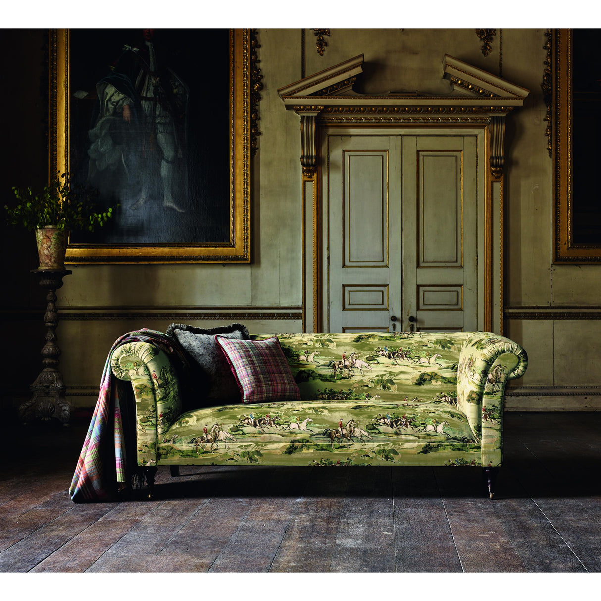 Mulberry MORNING GALLOP LINEN ANTIQUE Fabric