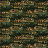 Mulberry MORNING GALLOP VELVET TEAL Fabric
