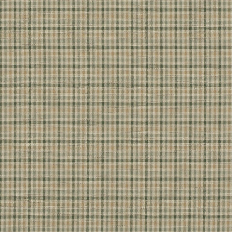 Mulberry BABINGTON CHECK GREEN/SAND Upholstery Fabric