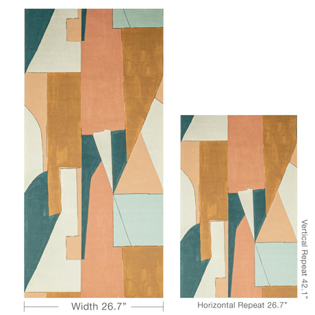 Lee Jofa DISTRICT PAPER APRICOT Wallpaper