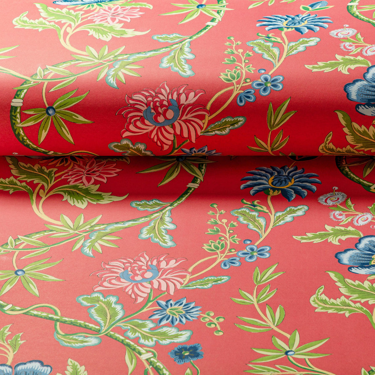 Brunschwig & Fils VERONIQUE RED Wallpaper
