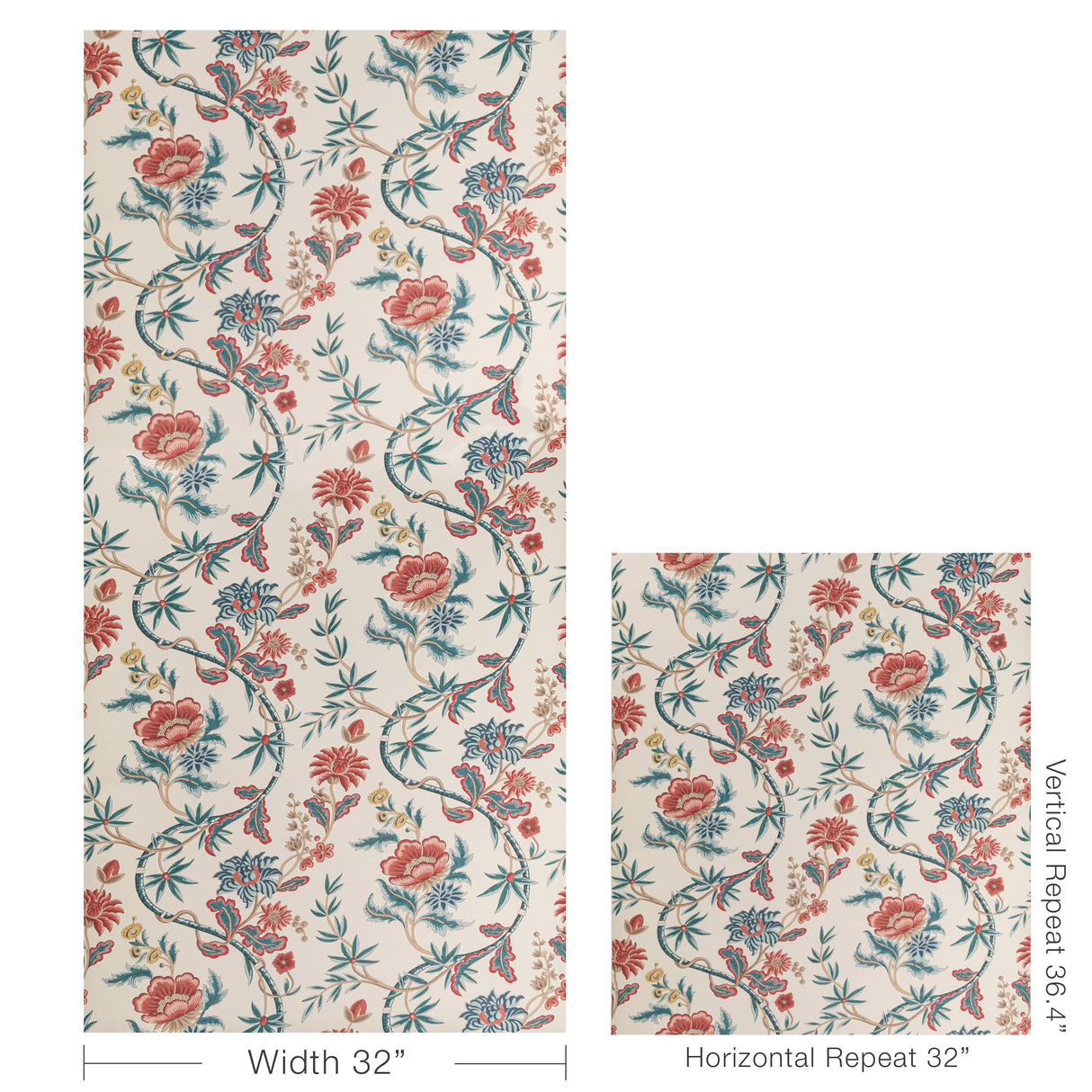 Brunschwig & Fils VERONIQUE BLUE Wallpaper