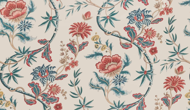 Brunschwig & Fils VERONIQUE BLUE Wallpaper