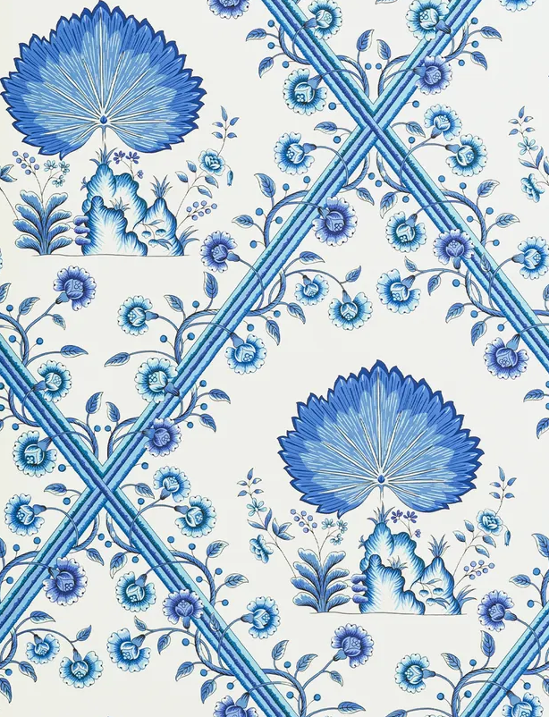 Brunschwig & Fils LOIRE BLUE Wallpaper