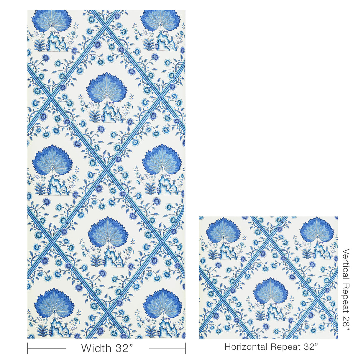 Brunschwig & Fils LOIRE BLUE Wallpaper