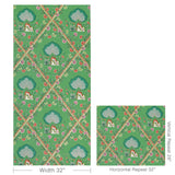 Brunschwig & Fils LOIRE EMERALD Wallpaper