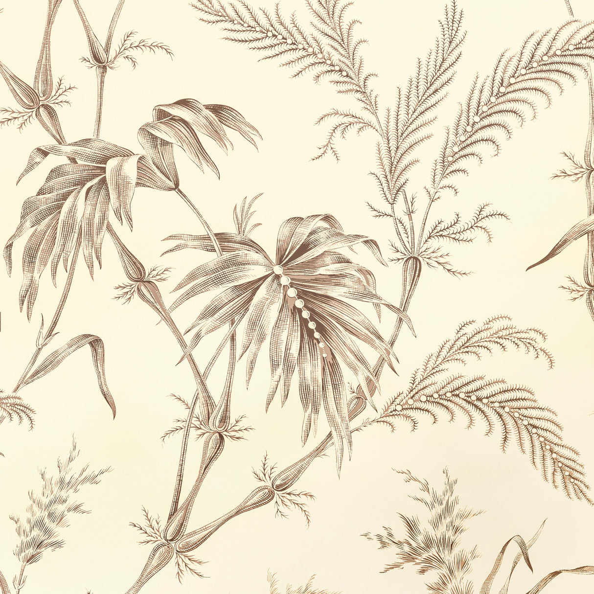Brunschwig & Fils LAUZIERE TAUPE Wallpaper