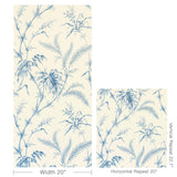 Brunschwig & Fils LAUZIERE BLUE Wallpaper