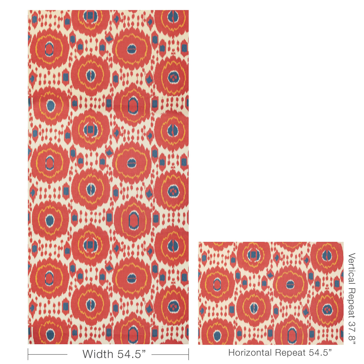 Brunschwig & Fils MAYENNE RED Wallpaper
