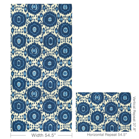 Brunschwig & Fils MAYENNE BLUE Wallpaper