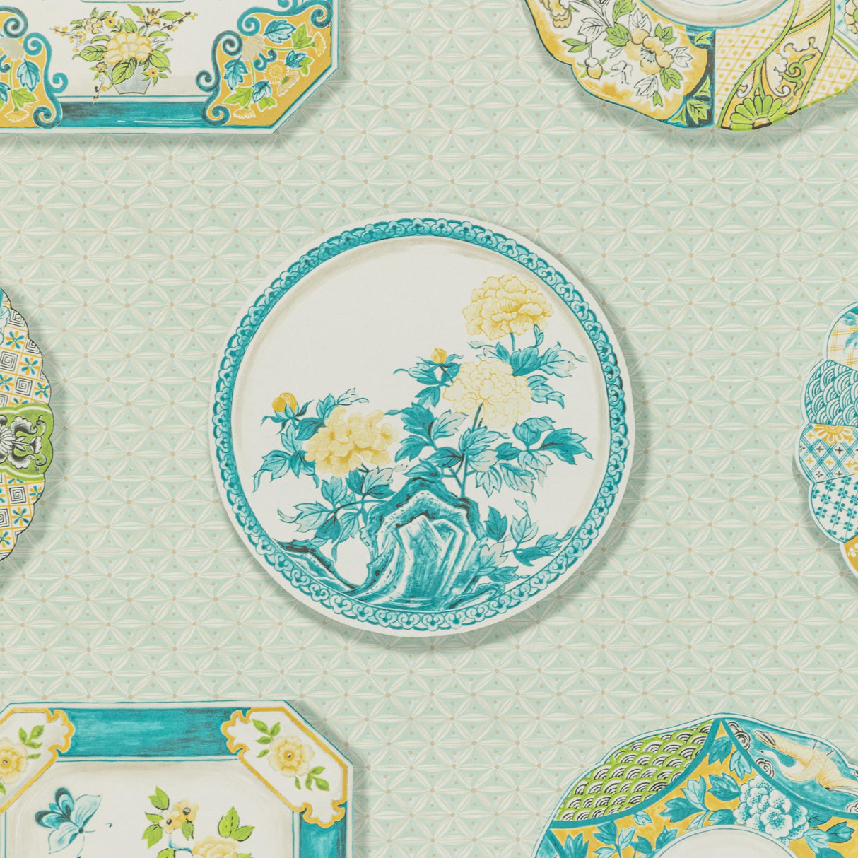 Brunschwig & Fils BONCHAMP AQUA Wallpaper