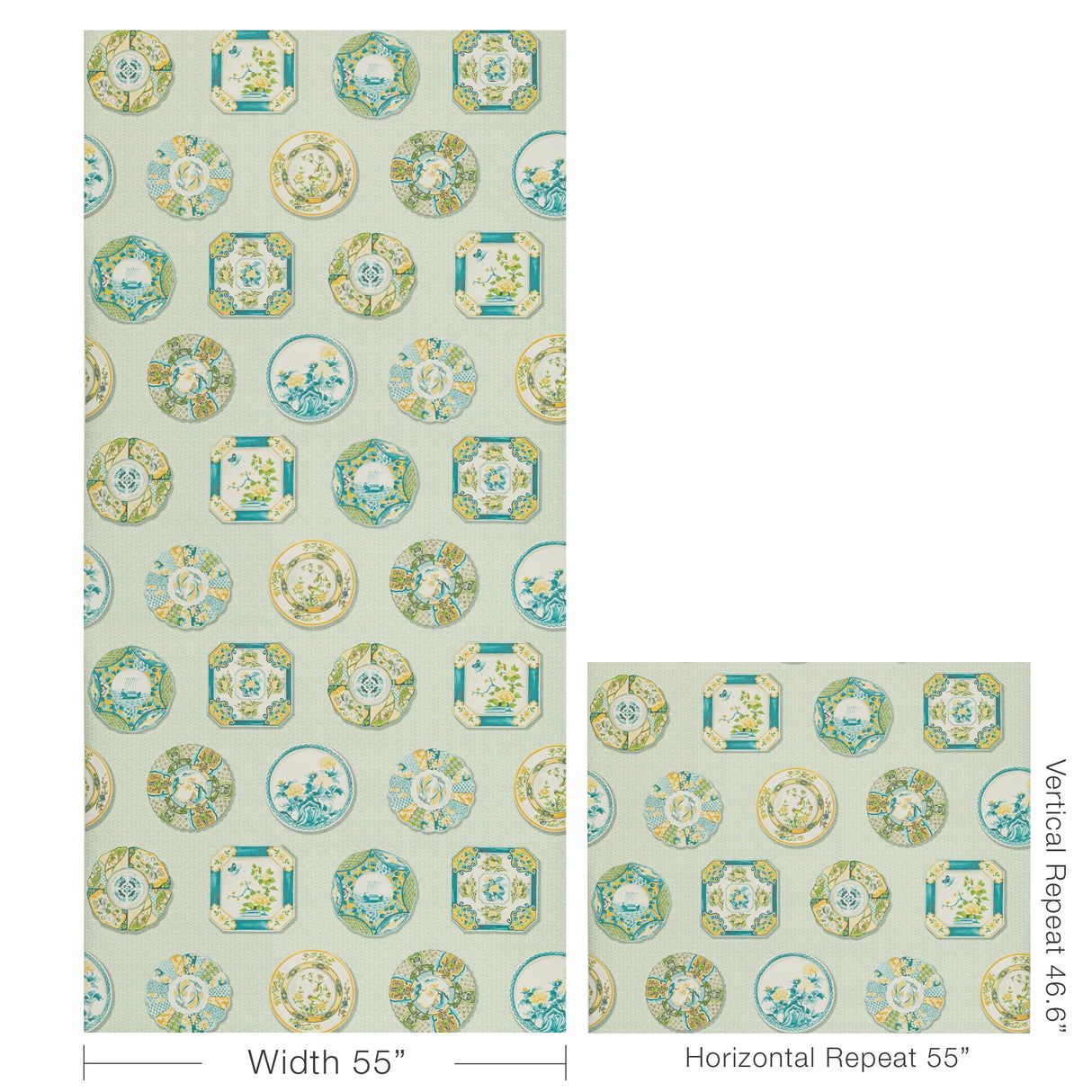 Brunschwig & Fils BONCHAMP AQUA Wallpaper