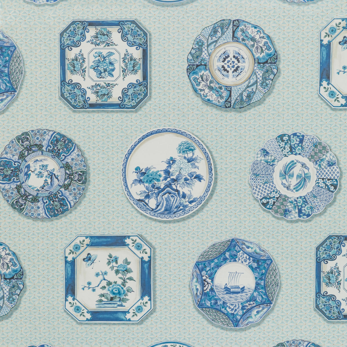 Brunschwig & Fils BONCHAMP BLUE Wallpaper