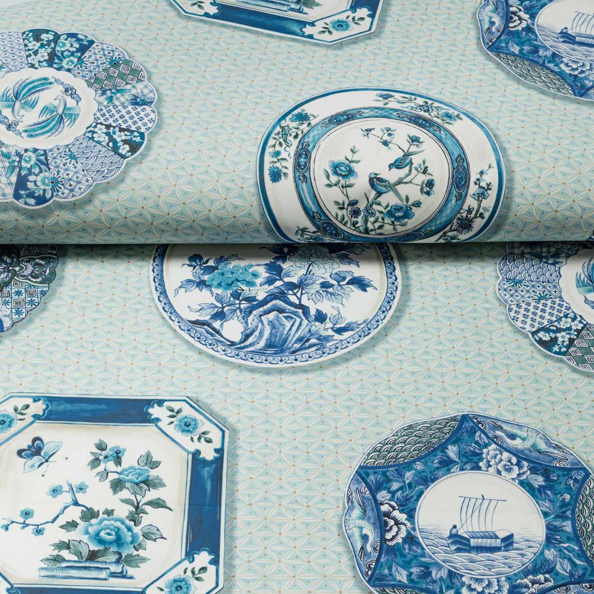 Brunschwig & Fils BONCHAMP BLUE Wallpaper