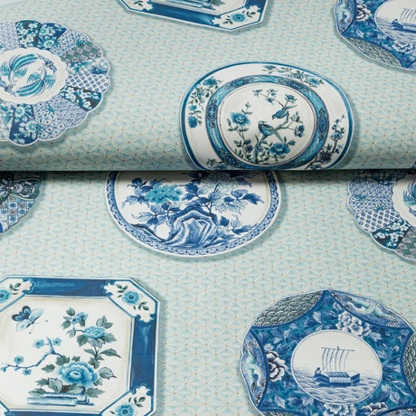 Brunschwig & Fils BONCHAMP BLUE Wallpaper