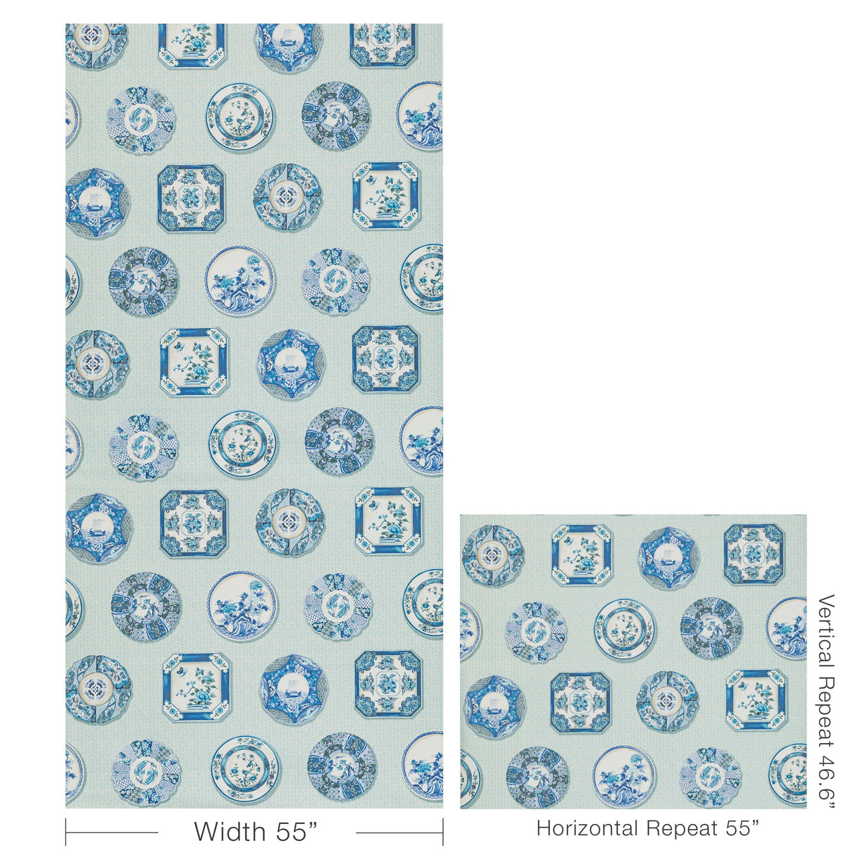 Brunschwig & Fils BONCHAMP BLUE Wallpaper