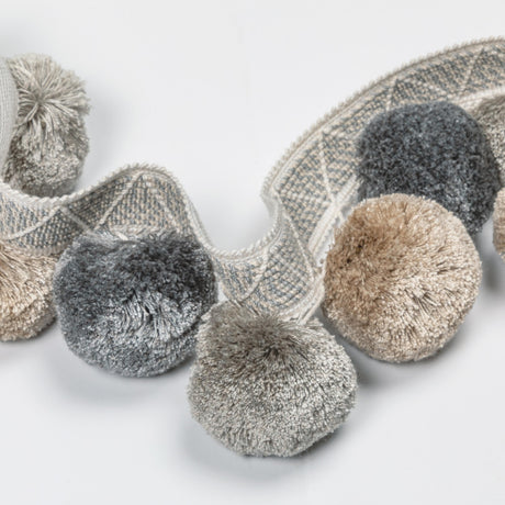 Kravet PHUKET POMS PEWTER Trim