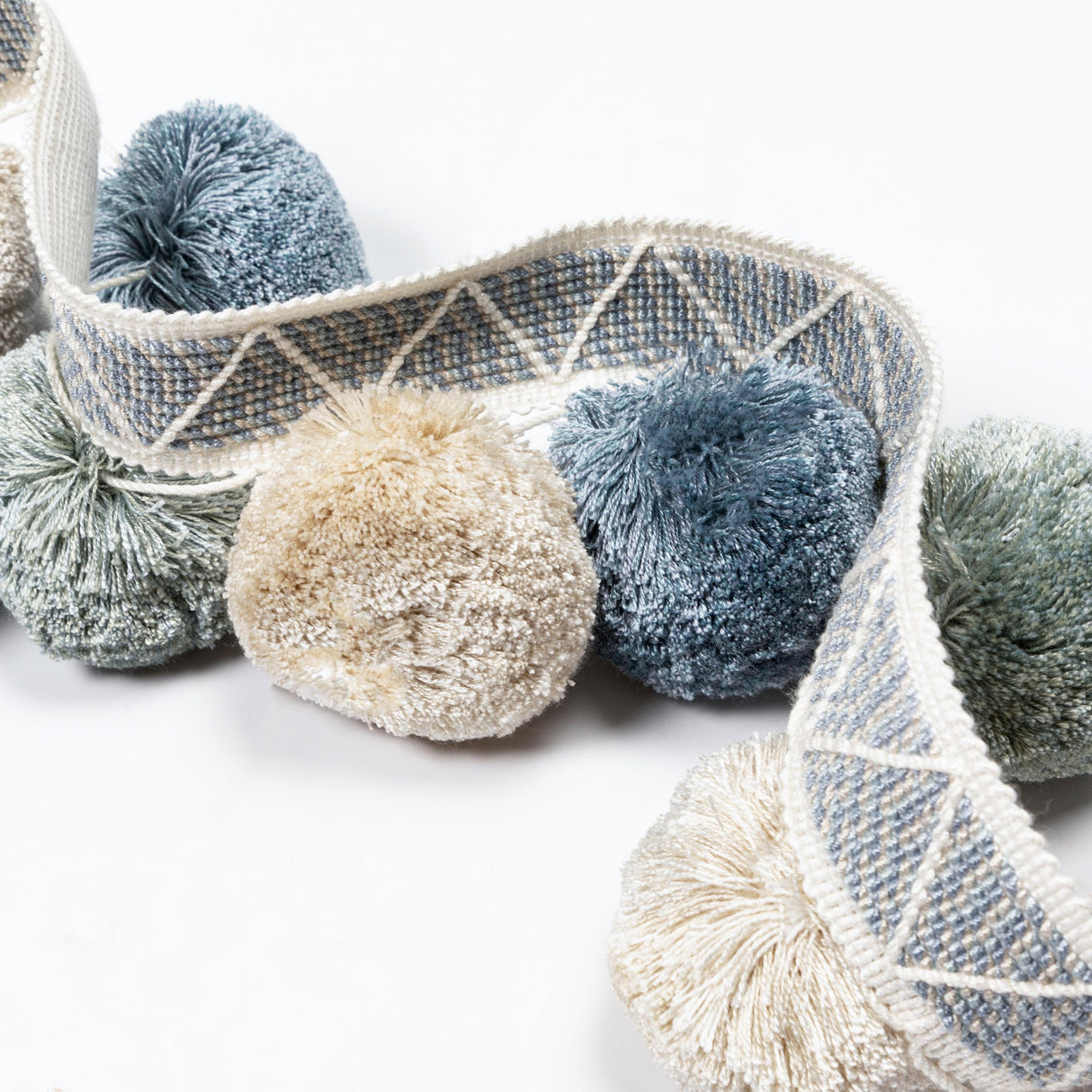 Kravet PHUKET POMS SEAGLASS Trim