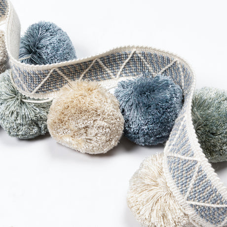 Kravet PHUKET POMS SEAGLASS Trim