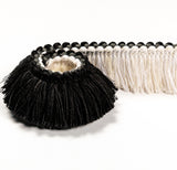 Kravet SOJOURN FRINGE IVORY/NOIR Trim