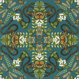 Clarke & Clarke EMERALD FOREST WP TEAL Wallpaper