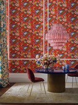 Clarke & Clarke GOLDEN PARROT WP CORAL Wallpaper