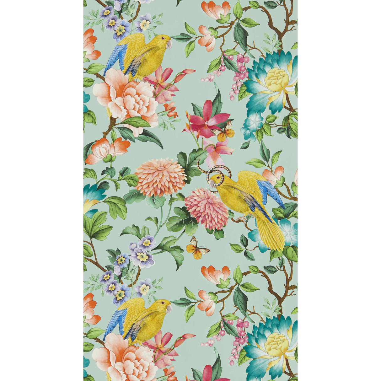 Clarke & Clarke GOLDEN PARROT WP MINERAL Wallpaper