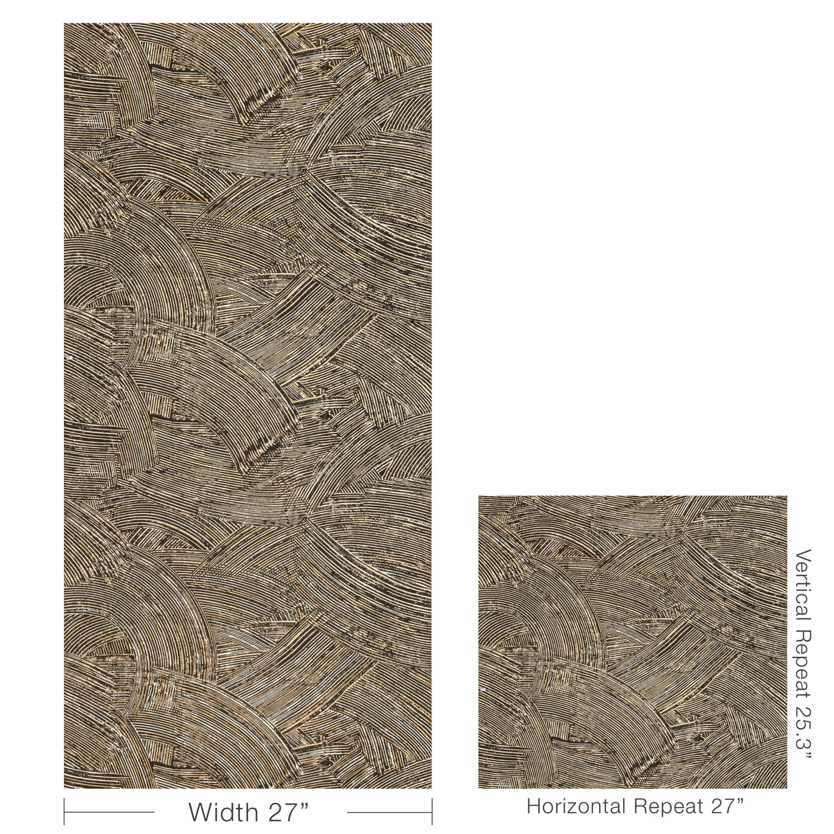 Kravet MODERN SWIRL WP NOIR Wallpaper