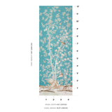 Schumacher Brighton Pavilion Panel Peacock Fabric