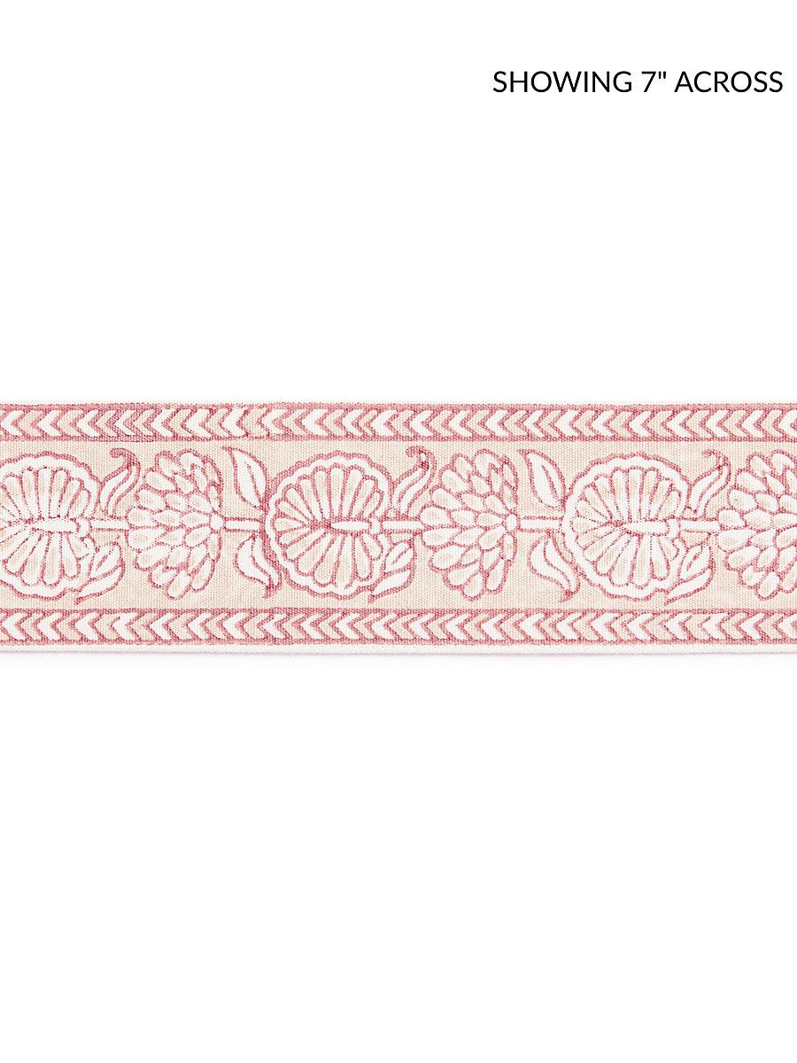 Scalamandre Tulsi Block Print Tape Coral Spice Trim