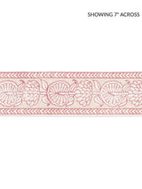 Scalamandre Tulsi Block Print Tape Coral Spice Trim