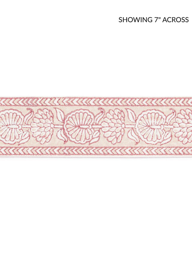 Scalamandre Tulsi Block Print Tape Coral Spice Trim