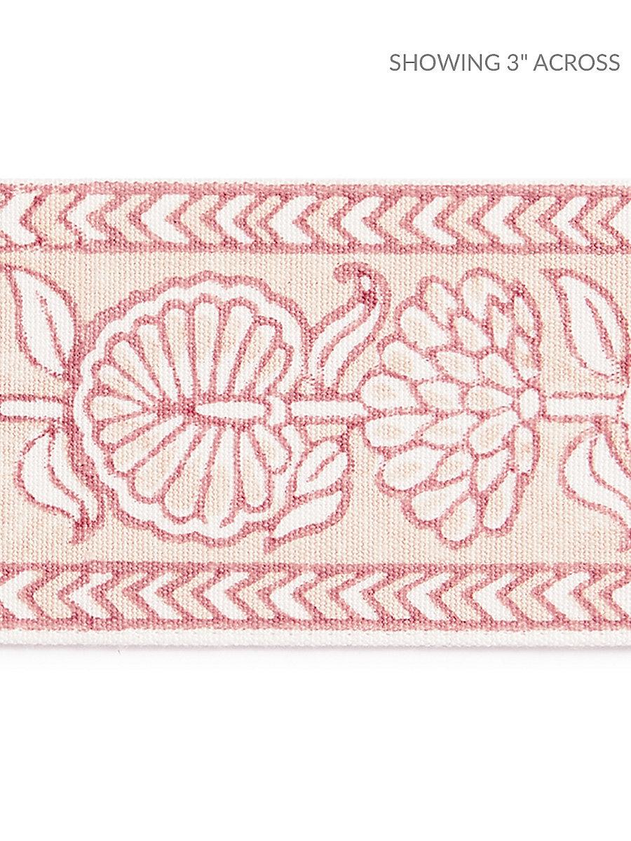 Scalamandre Tulsi Block Print Tape Coral Spice Trim